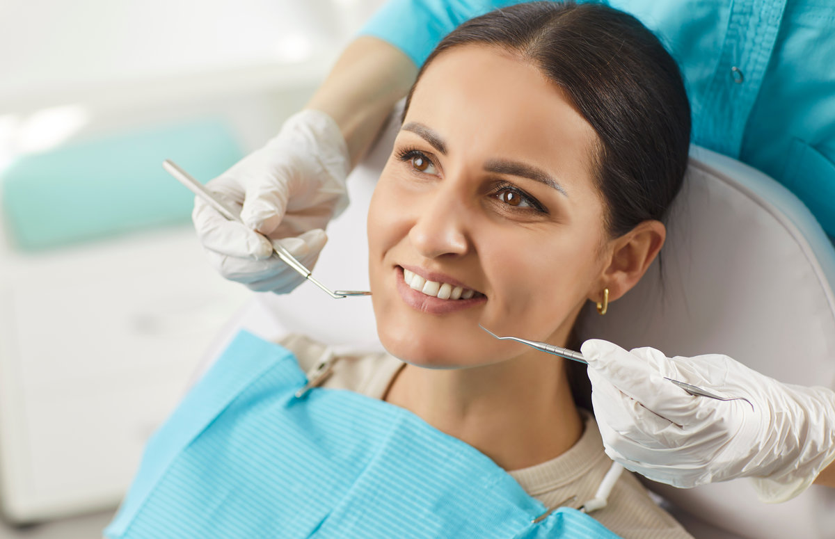 Stomatology clinic, perfect white toothy smile, whitening dental treatment procedure result, health